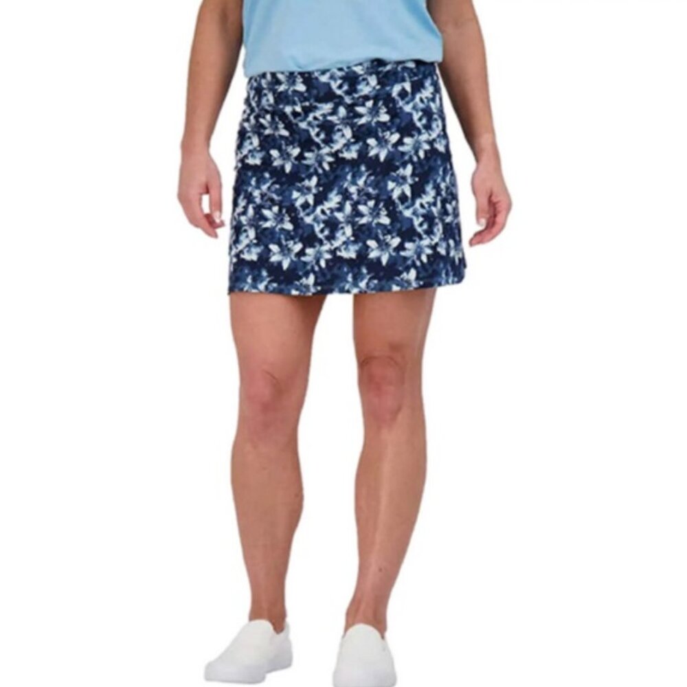 NWT Tranquility by Colorado Clothing Ladies’ Skort Navy Daffodil
